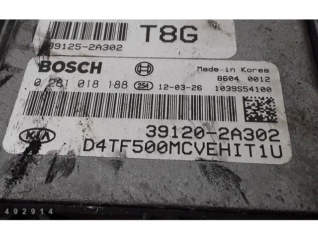 Řídící jednotka 391202a302, 0281018188 KIA Optima 2013