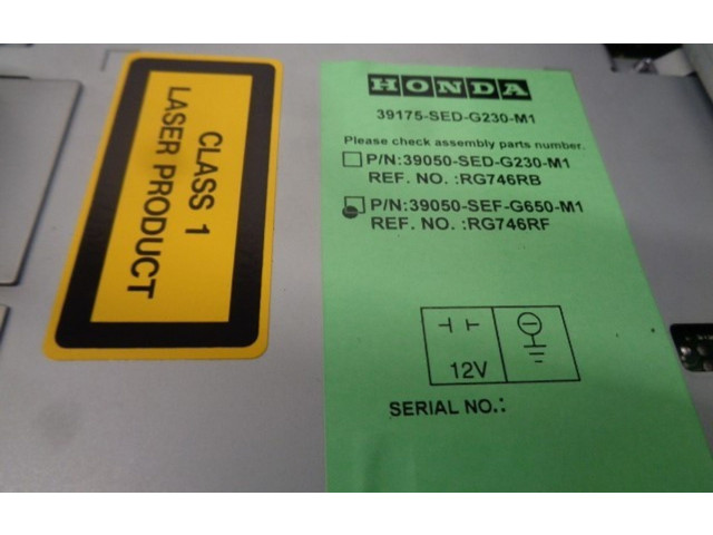 Блок управления климат-контролем 39175SEDG230, 39050SEFG650 Honda Accord