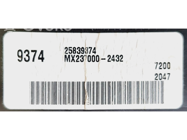 Блок управления климат-контролем 25839374, 9374 Cadillac STS Seville