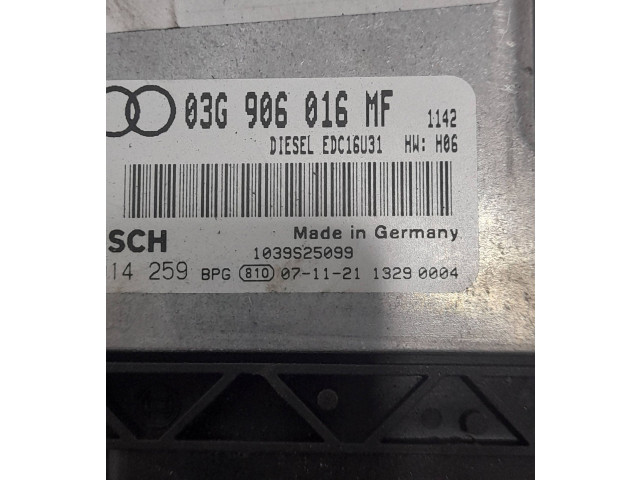 Řídící jednotka 03G906016MF, 1039S25099   Audi A6 S6 C6 4F 2007