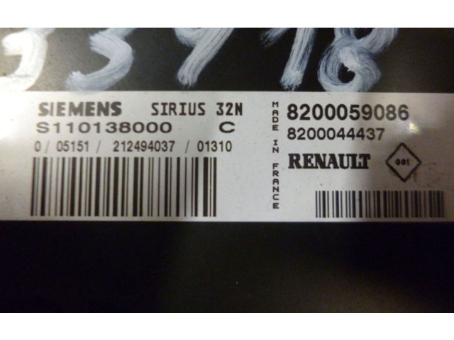 Блок управления двигателя 8200059086, 8200059086   Renault Twingo I