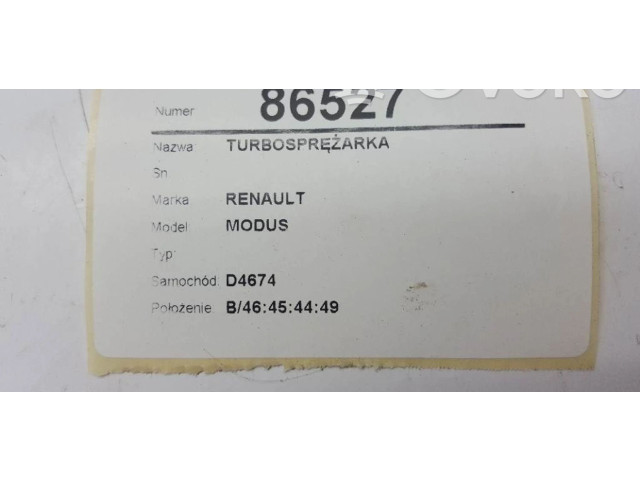 Turbodmychadlo Турбина 409830 Renault Modus