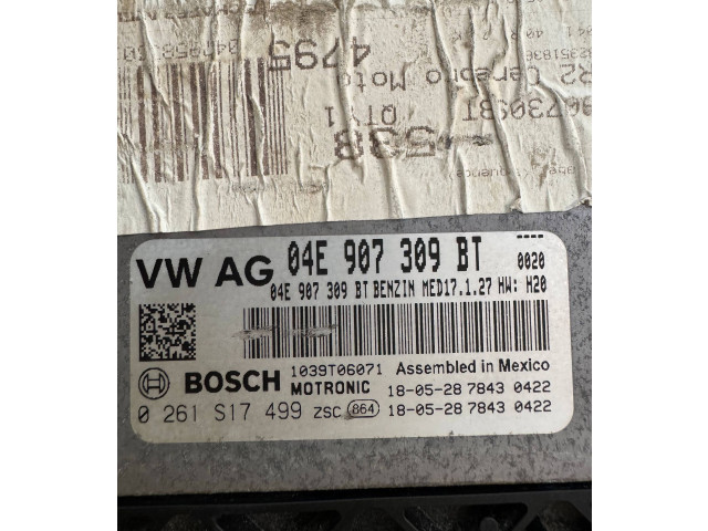 Блок управления двигателя 04E907309BT, 0261S17499   Volkswagen Jetta USA