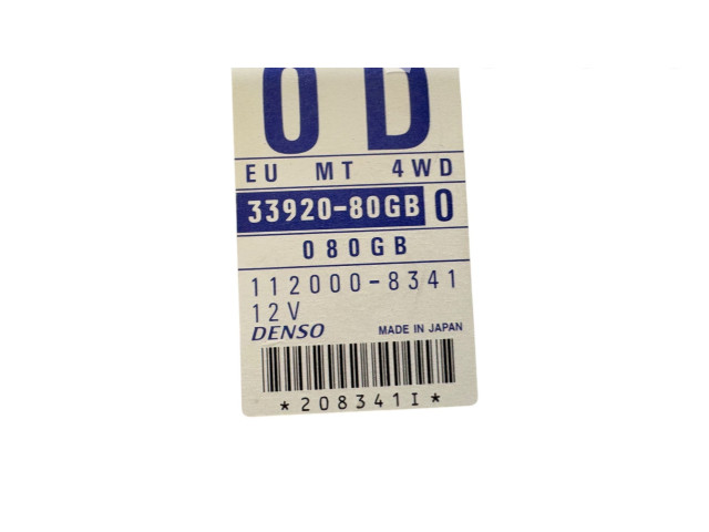 Блок управления 3392080GB, 1120008341 Suzuki Ignis