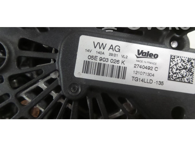 Генератор 05E903026K, 05E903026C   Audi Q3 F3
