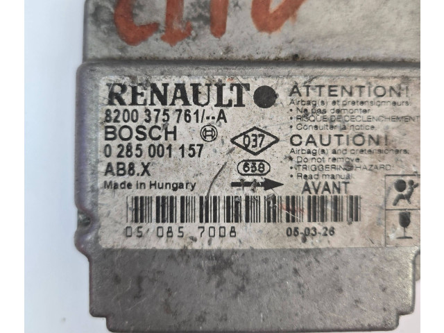 Блок подушек безопасности 8200375761, 050857008 Renault Clio I