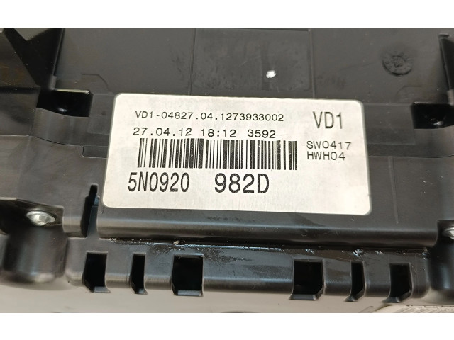 Přístrojová deska  Volkswagen Tiguan 2012 5N0920982D  