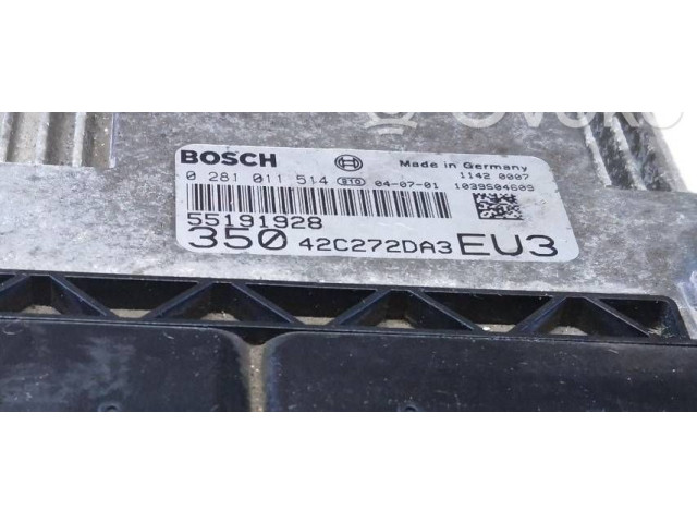 Блок управления двигателя 0281011514, 42C272DA3   Fiat Idea