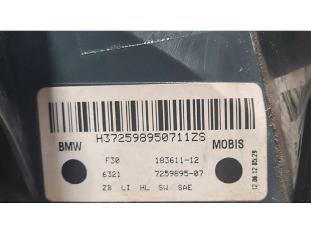 Задний фонарь левый сзади 7259895 BMW 3 F30 F35 F31 2012-2018 года