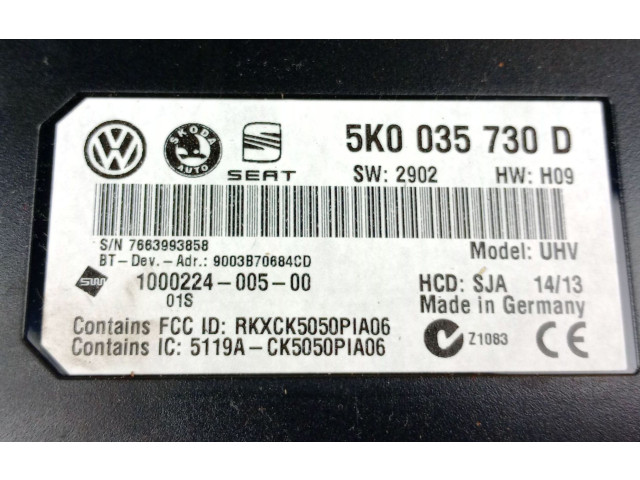 Блок управления 5K0035730D Volkswagen Jetta VI
