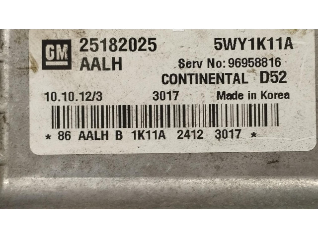 Комплект блоков управления 25182025, 25182025   Chevrolet Spark