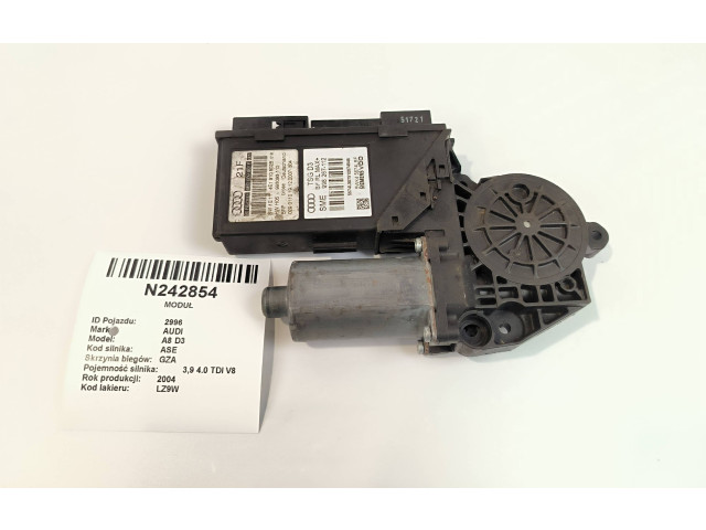 Передний двигатель механизма для подъема окон 4E2959801F, 998267112 Audi A8 S8 D3 4E