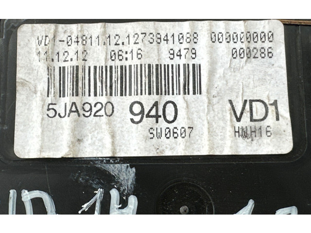 Панель приборов 5JA920940, 00000000 Skoda Rapid (NH)