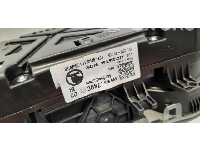 Панель приборов 6V0920740C   Skoda Fabia Mk3 (NJ)       