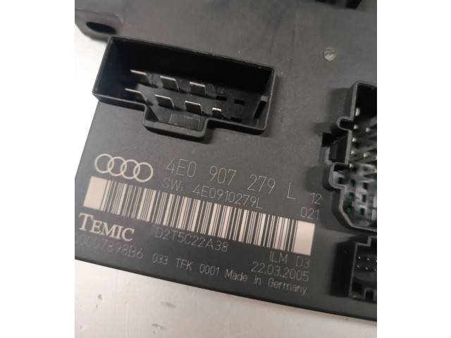 Zámek zadních dveří 4E0907279L, 4E0910279L Audi A8 S8 D3 4E 2004