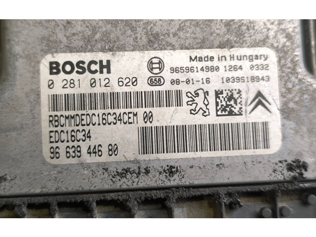 Блок управления двигателя 9659614980, 9663944680   Citroen Berlingo