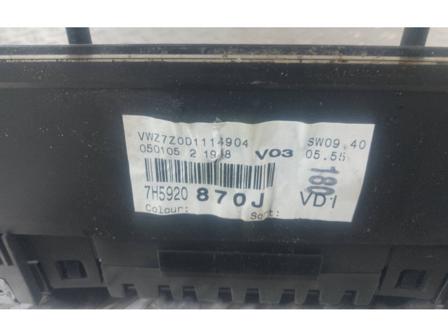 Řídící jednotka 070906016BH, 1039S08232   Volkswagen Transporter - Caravelle T5 2003