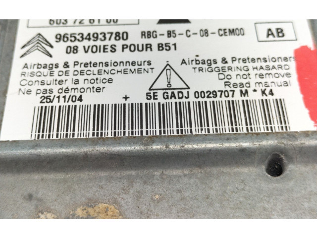 Блок подушек безопасности 9653493780 Citroen C4 I
