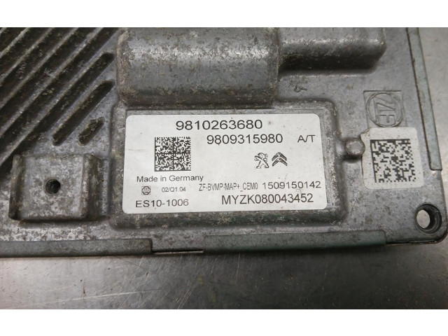 Блок управления коробкой передач 9810263680, 9809315980   Citroen C4 Cactus