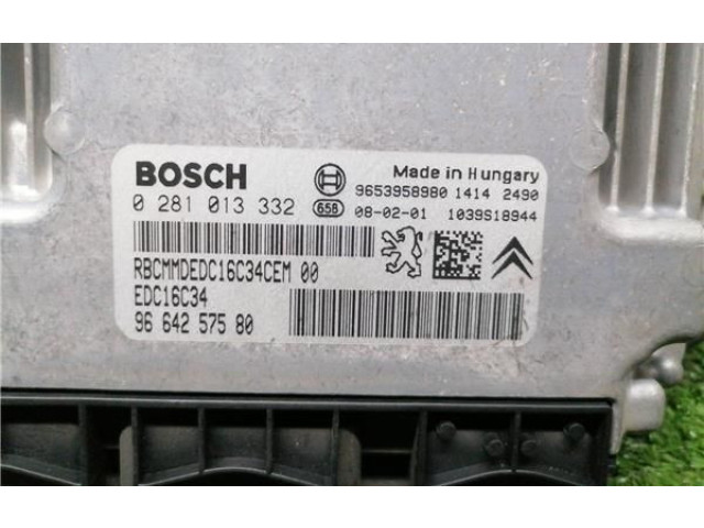 Řídící jednotka 9664257580, 281013332 Citroen C4 I 2009