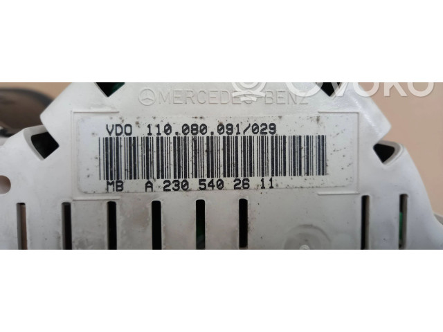 Панель приборов A2305400023, 896528355537 Mercedes-Benz SL R230