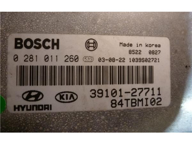 Блок управления двигателем Блок управления 281011260, 3910127711   Hyundai Getz