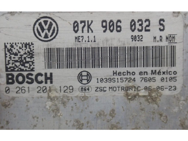 Блок управления двигателем Блок управления 07K906032S, 07K906032S Volkswagen Jetta V
