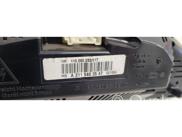 Přístrojová deska Mercedes-Benz E W211 2004 A2115403547, 88311361