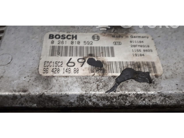 Блок управления двигателем Блок управления 0281010592 Peugeot 306