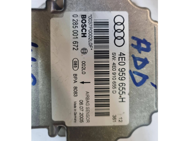 Блок подушек безопасности 4E0959655H, 4E0910655D Audi A8 S8 D3 4E