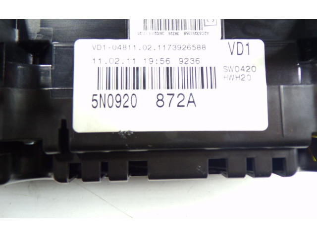 Přístrojová deska  Volkswagen Tiguan 2011 5N0920872A, 5N0920872A  