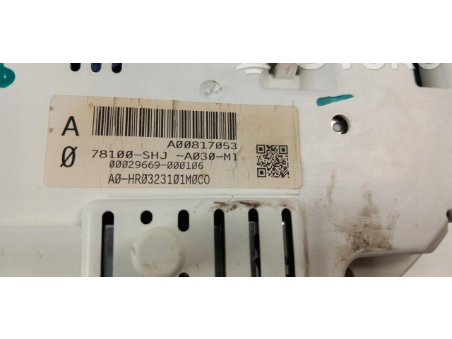 Панель приборов Honda Odyssey