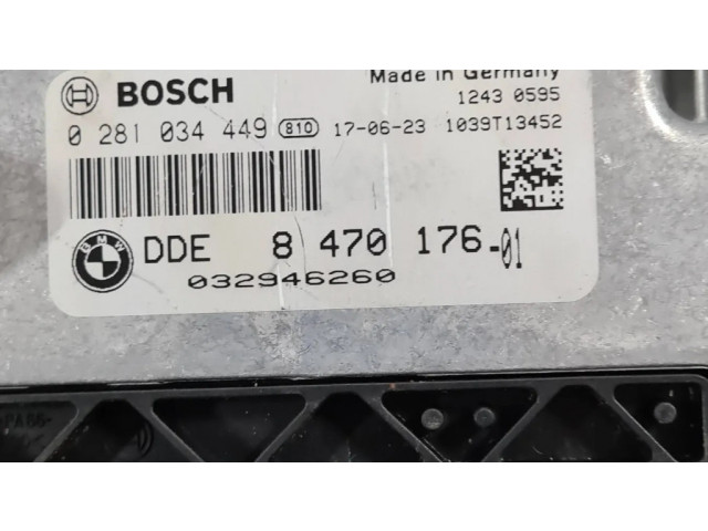 Řídící jednotka 8470176, 0281034449 BMW 3 F30 F35 F31 2015