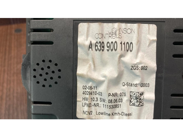 Přístrojová deska Mercedes-Benz Vito Viano W639 2011 6399001100, A6399001100