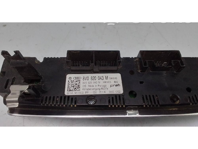 Блок управления климат-контролем 8v0820043m   Audi A3 S3 8V