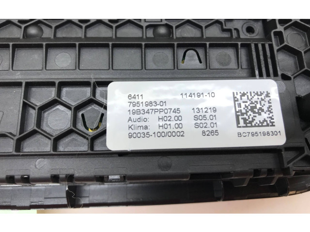 Блок управления климат-контролем 7951983, 11419110   BMW X3 G01