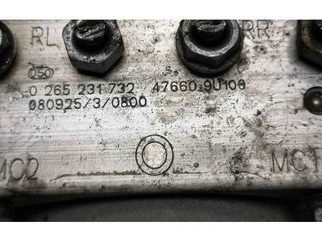 Jednotka ABS 476609U100, 0265231732 Nissan Note (E11) 2010