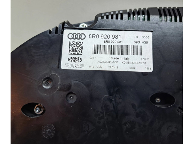 Панель приборов 8R0920981, 503002425507   Audi Q5 SQ5       