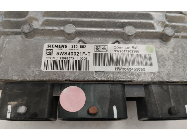 Řídící jednotka 9647202380 Citroen C3 Pluriel 2002
