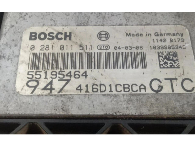 Блок управления двигателем Блок управления 416D1CBCA   Alfa Romeo GT