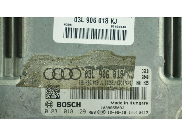 Блок управления двигателя 0281018129 Audi A4 S4 B8 8K