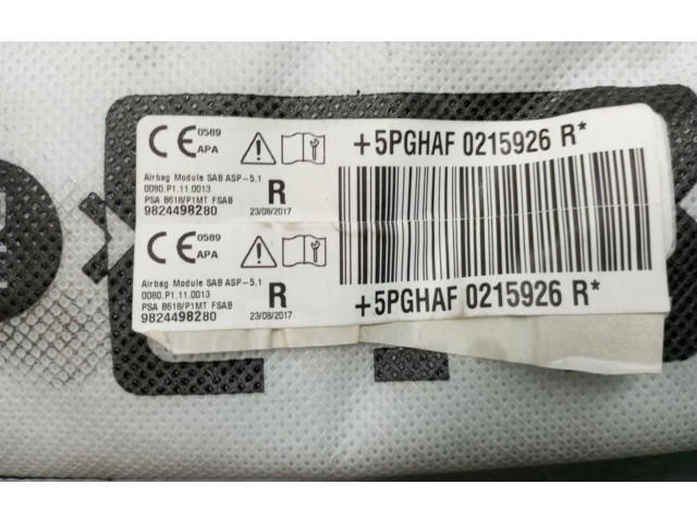 Подушка безопасности в сиденье 9824498280, 5PGHAF0215926R Citroen C3 Aircross
