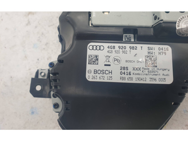 Панель приборов 4G8920982T Audi A6 C7