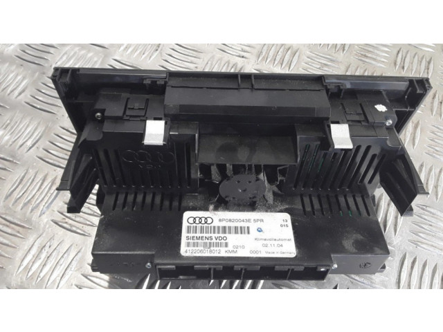 Блок управления климат-контролем 8P0820043E Audi A3 S3 8P