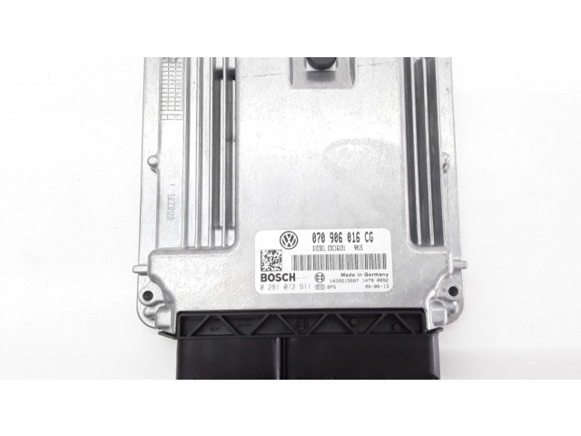 Блок управления двигателя 070906016CG, 0281012911 Volkswagen Transporter - Caravelle T5