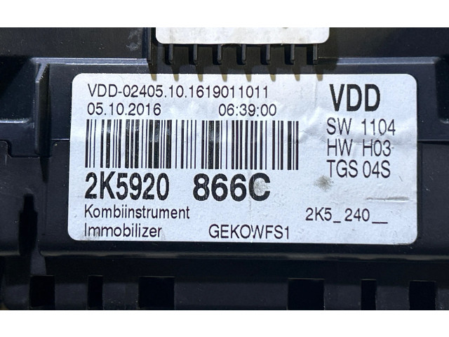 Панель приборов 2K5920866C, 0510201 Volkswagen Caddy