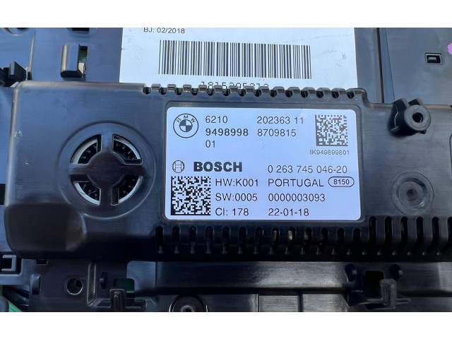 Přístrojová deska BMW 7 G11 G12 2020 9498998, 0000003093