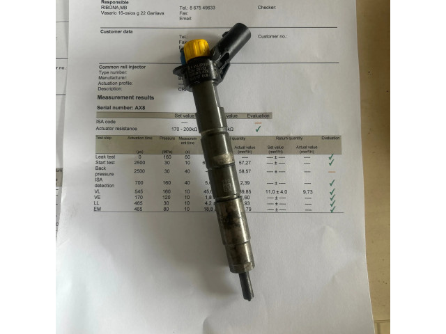 Vstřikovač A6540700187 Mercedes-Benz E W213 pro naftový motor 2.2