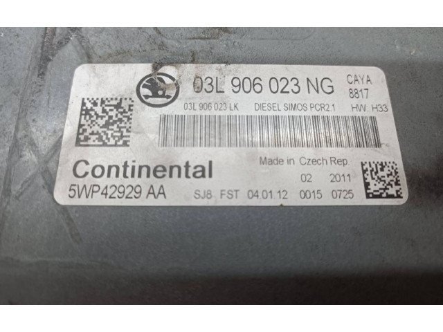 Блок управления двигателя 03L906023NG Skoda Fabia Mk2 (5J)
