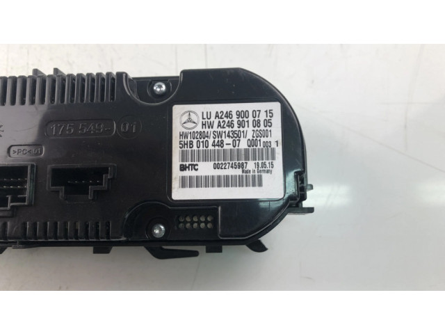 Блок управления климат-контролем A2469000715   Mercedes-Benz A W176